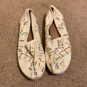 Hand painted Music Toms